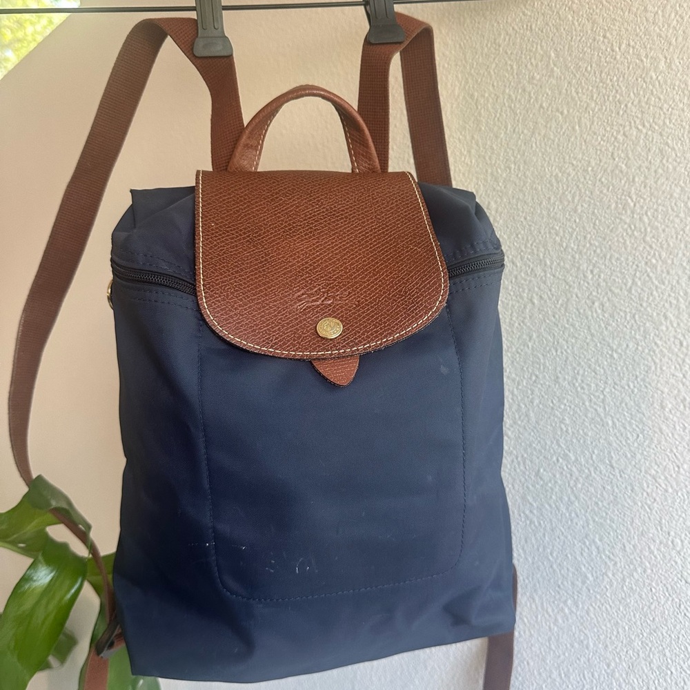 Longchamp Le Pliage Mini backpack in Navy